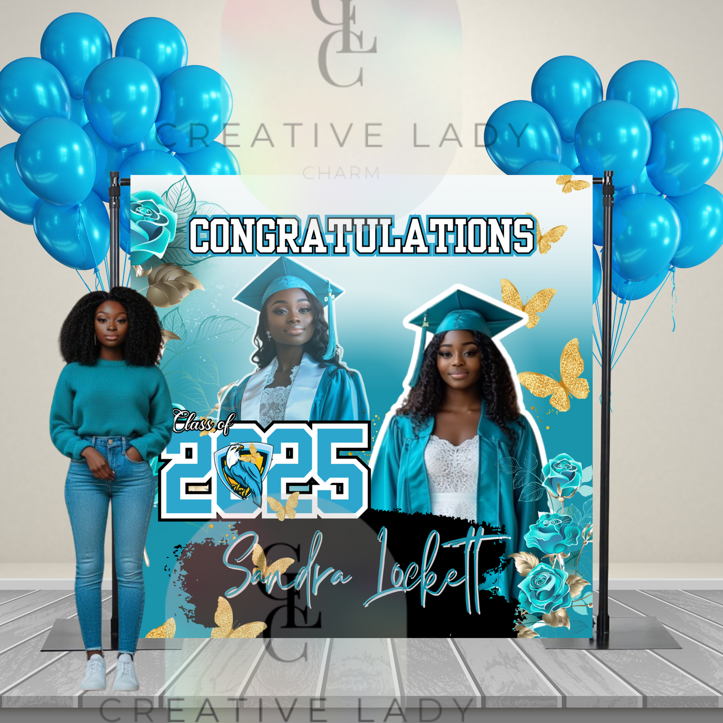 Graduation Banner 8X8 with design