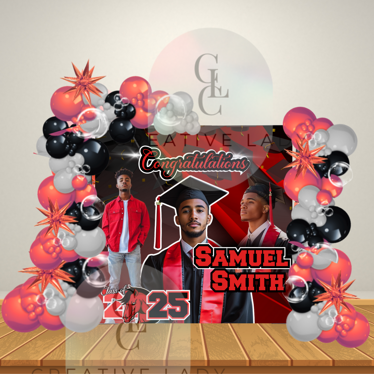 Graduation Banner 8X8 with design